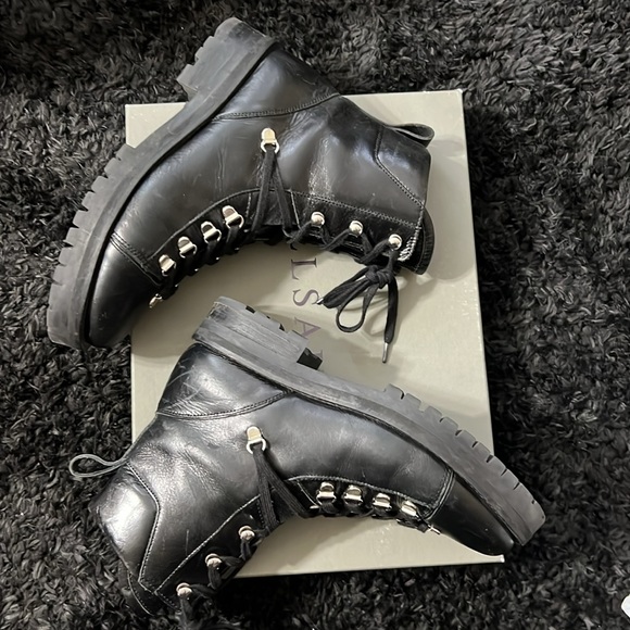 ALLSAINTS Franka Leather Hiker Boot - Picture 6 of 11